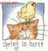 Схема для вишивання хрестиком "Весна прийшла//Spring is Here" Heritage Crafts