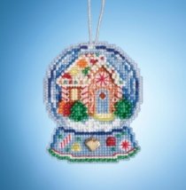 Набір для вишивання "Gingerbread House Globe//Пряниковий будиночок Куля" Mill Hill MH161932