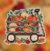 Набор для вышивания "Harvest Wagon//Тележка с урожаем" Mill Hill MH181924