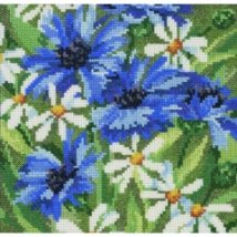 Набір для вишивання "Голубі братки (Blue cornflowers)" PERMIN