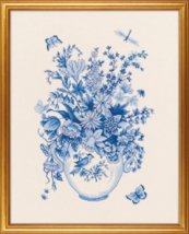 Набор для вышивания "Голубые цветы (Blue flowers)" Eva Rosenstand