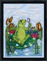 Набор для вышивания крестом "Frog//Лягушка" Design Works