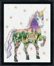 Набор для вышивания крестом "Scenic Unicorn//Живописный единорог" Design Works