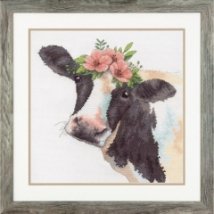 Набор для вышивания крестом "Sweet Cow//Сладкая корова" DIMENSIONS