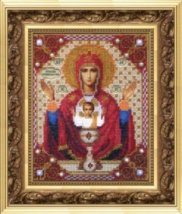 Набір для вишивання хрестиком "Ікона Божої Матері Неупеваєма Чаша" Чарівна Мить