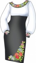 Схема для вышивания женской вышиванки "Волшебный сад" Діана+