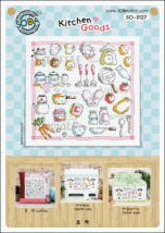 Набор для вышивания (AIDA 14) ''Kitchen Goods//Кухонные принадлежности'' SODA Stitch