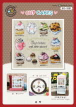 Набор для вышивания (AIDA 14) ''CUP CAKES//Пирожные'' SODA Stitch