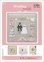 Набор для вышивания (AIDA 14) ''Wedding Sampler//Свадебный сэмплер'' SODA Stitch