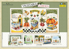 Набор для вышивания (AIDA 14) ''VEGETABLE GARDEN//Овощной сад'' SODA Stitch