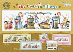 Схема ''The Coffee Village//Кавове село'' SODA Stitch