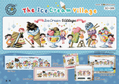 Схема ''The Ice Cream Village//Деревня мороженого'' SODA Stitch