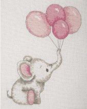 Набор для вышивания "Воздушные шары девочка (Girl Balloons)" ANCHOR