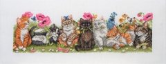 Набір для вишивання "Кошенята в ряд (Kittens In A Row)" ANCHOR