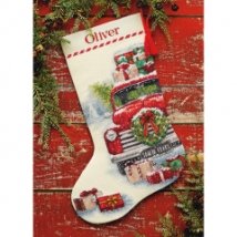 Набор для вышивания крестом "Santa's Truck//Грузовик Санты" DIMENSIONS