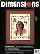 Набір для вишивання хрестиком "Корінна спадщина//Native Heritage" DIMENSIONS 03736 Американець