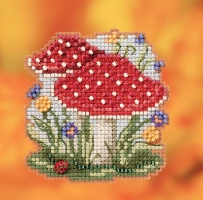 Набор для вышивания "Red Cap Mushroom//Гриб с красной шляпой" Mill Hill