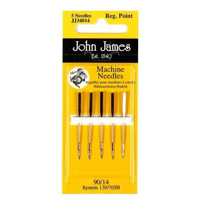 Regular Point Sewing Machine №11/16(80/100) (5шт) Набір машинних голок Стандарт John James (Англія)