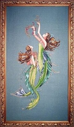 Схема "Mermaids Of The Deep Blue//Русалки глубокого моря" Mirabilia Designs