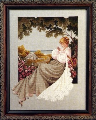 Схема "Nantucket Rose//Роза" Lavender & Lace