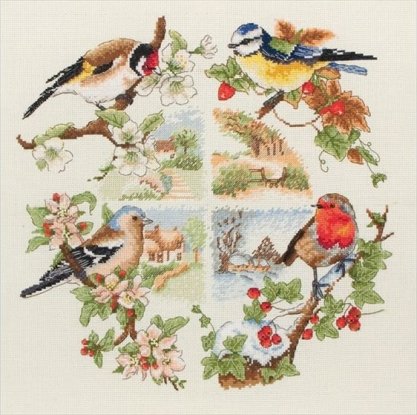 Набір для вишивання "Птахи всіх сезонів (Birds And Seasons)" ANCHOR