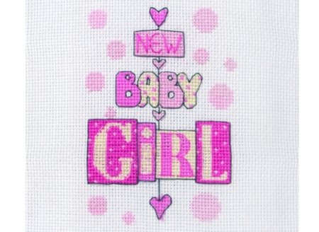 Набор для вышивания "Новорожденная (New Baby Girl)" ANCHOR