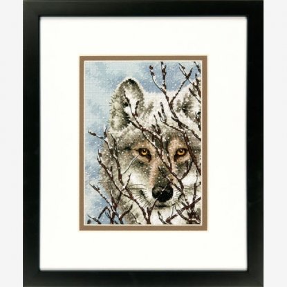 Набор для вышивания крестом "Волк//Wolf" DIMENSIONS 70-65131