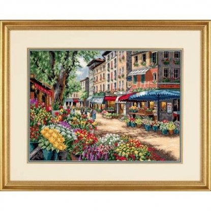 Набір для вишивання хрестиком "Ринками Парижу//Paris Market" DIMENSIONS 35256