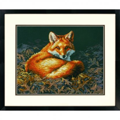 Набор для вышивания крестом "Лиса освещенная солнцем//Sunlit Fox" DIMENSIONS 70-35318