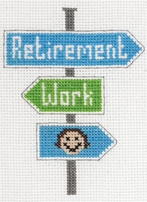 Набір для вишивання "На роботу, на пенсію (Retiremen)" ANCHOR