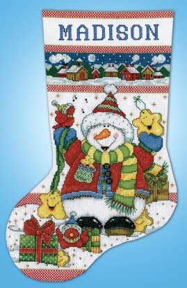 Набор для вышивания крестом "Snowman Fun//Весёлый снеговик" Design Works
