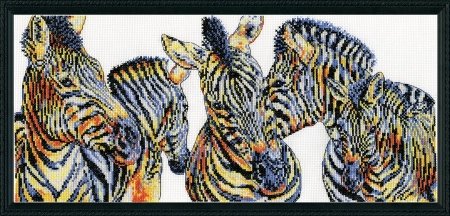 Набор для вышивания крестом "Wild Things Zebras//Зебры" Design Works