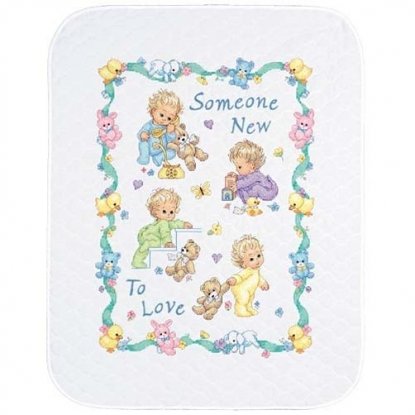 Набір для вишивання хрестиком "Новонароджений//Someone New Baby Quilt" DIMENSIONS 72963