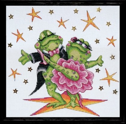 Набір для вишивання хрестиком "Dancing Frogs//Танцюючі жаби" Design Works