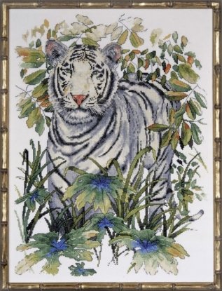 Набір для вишивання хрестиком "White Tiger//Білий тигр" Design Works