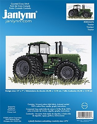 Набір для вишивання хрестиком "Tractor//Трактор" Janlynn