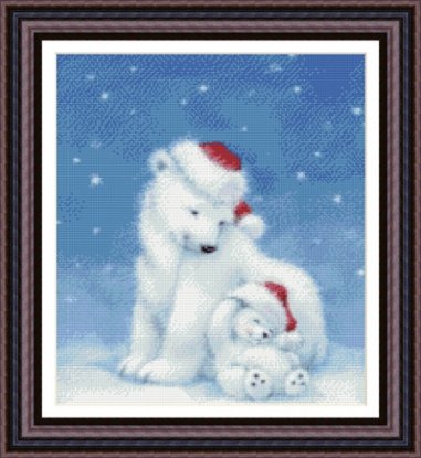 Набір для вишивання хрестиком "Polar Bear Holidays" Kustom Krafts
