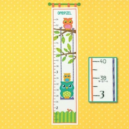 Набір для вишивання хрестиком "Ростомір Совенятка//Owl Growth Chart" DIMENSIONS 70-73700