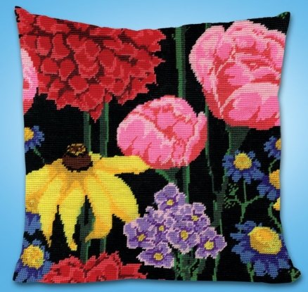 Набор для вышивания гобеленом "Midnight Floral//Полуночные цветы" Design Works