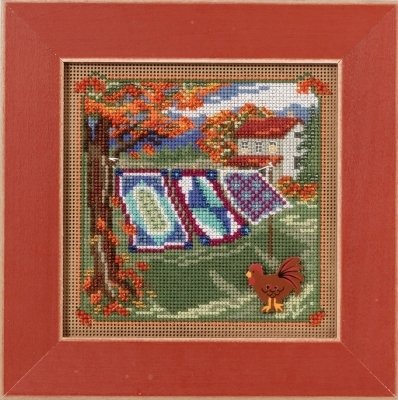 Набір для вишивання "Country Quilts//Сільські покрвала" Mill Hill MH141621