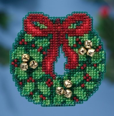 Набір для вишивання "Jingle Bell Wreath//Вінок Джингл Белс" Mill Hill MH181632