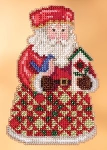 Набор для вышивания "Cozy Christmas Santa//Уютный Рождественский Санта" Mill Hill JS203104