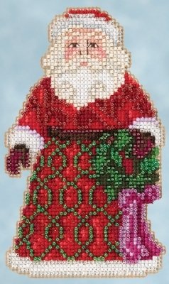 Набор для вышивания "Greetings Santa//Приветствие Санты" Mill Hill JS205105