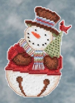 Набор для вышивания "Frank Snowbell//Снеговик" Mill Hill DM204105