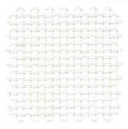 Ткань для вышивания 50х80см "AIDA №14" Белый (100% Хлопок) Anchor/MEZ