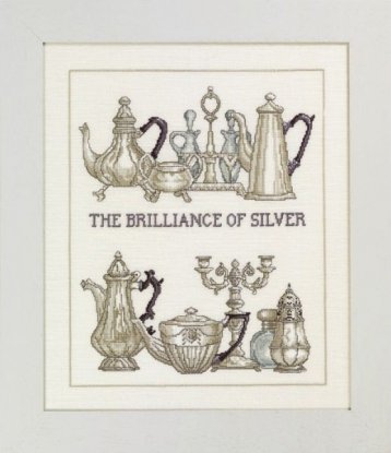 Набор для вышивания "Блестящее серебро (Brilliant silver)" PERMIN