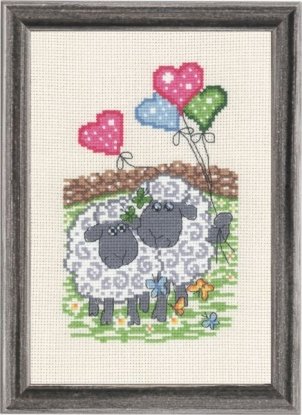Набор для вышивания "Овечий праздник (Sheep celebration)" PERMIN
