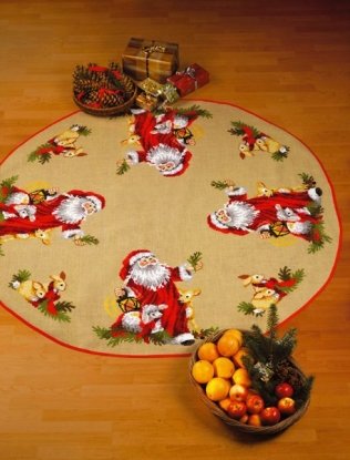Набор для вышивания "Санта Клаус с животными (Santa Claus w/animals)" PERMIN