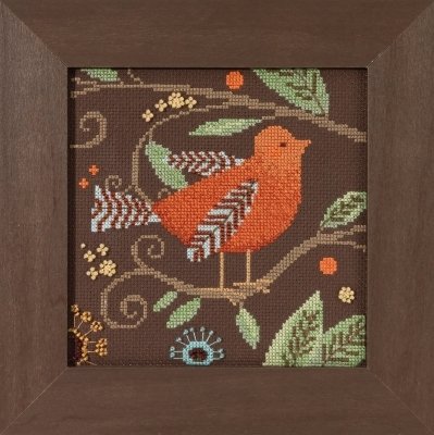 Набор для вышивания "Orange Bird//Оранжевая птица" Mill Hill DM301813