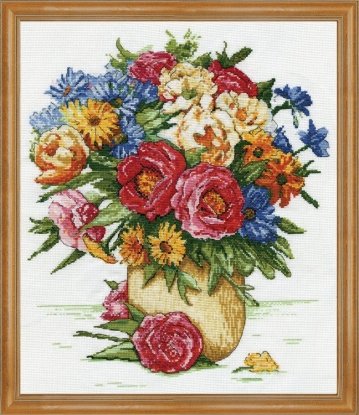 Набор для вышивания крестом "Majestic Floral//Величественные цветы" Design Works